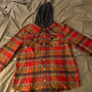 Flannel with hood